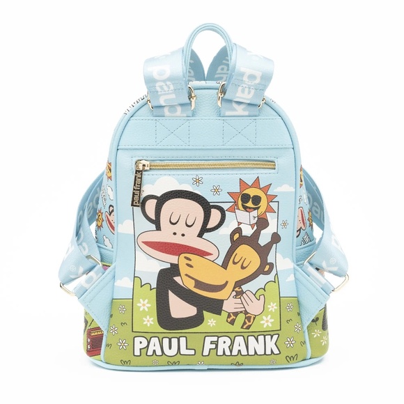 NEW WondaPop x Paul Frank Monkey Bag Vegan Leather Mini Fashion Backpack - Picture 2 of 10